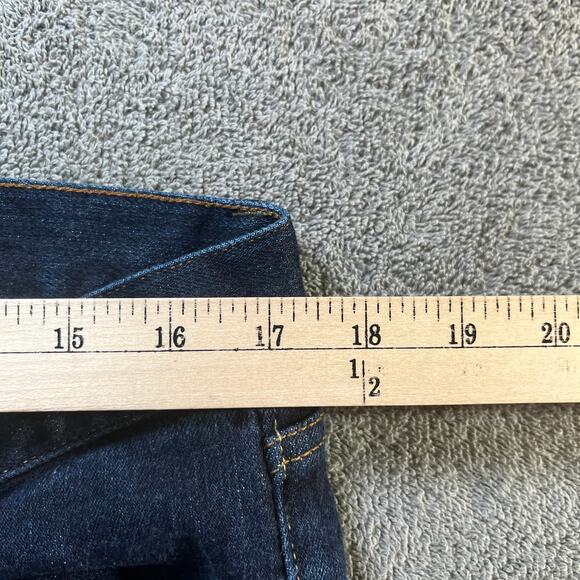 Ralph Lauren Jeans Womens 32 Blue Dark Wash Denim Classic Boot‎ Mid Rise Stretch - Picture 13 of 13